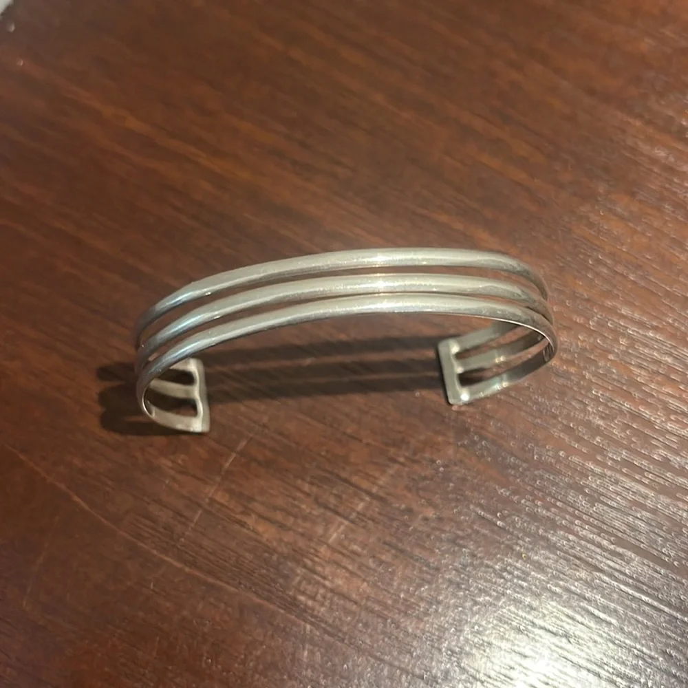 Bulk 3 sterling silver cuff bracelet - Picture 3 of 8